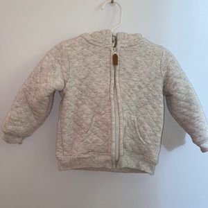 Hooded fleece baby jacket